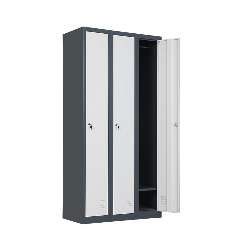 Horizontal Three-Door Locker